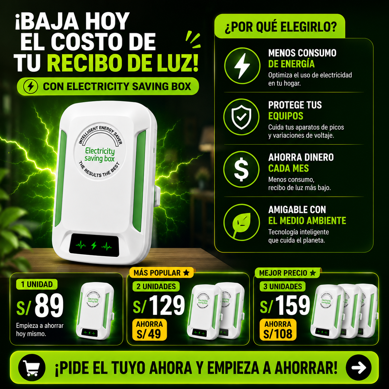 EcoVolt™ | Optimizador Inteligente de Energía para el Hogar
