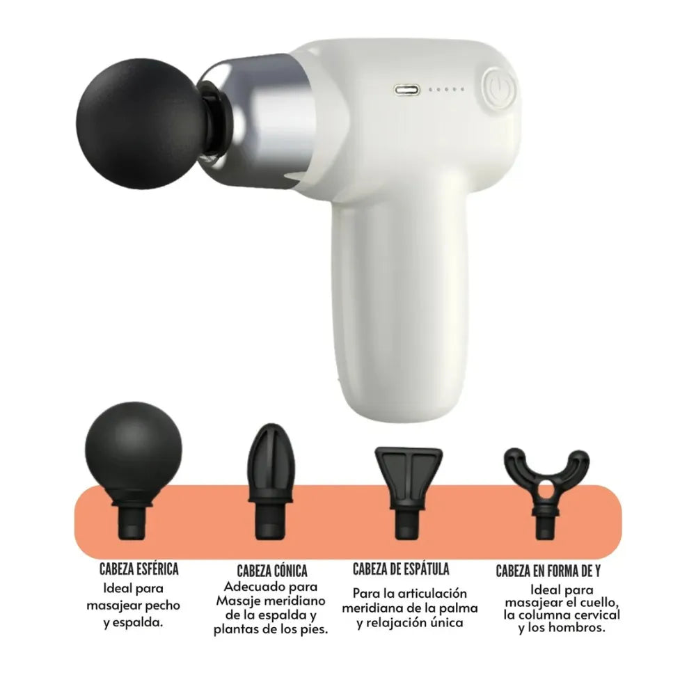 ✨ Mini Pistola de Masaje Muscular Portátil