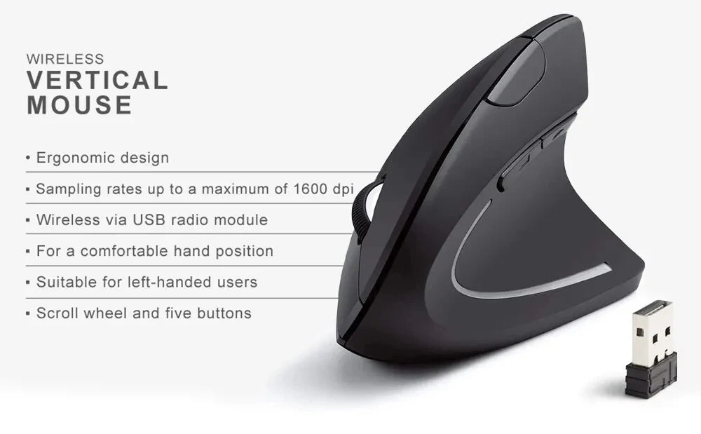 Ratón Óptico Ergonómico