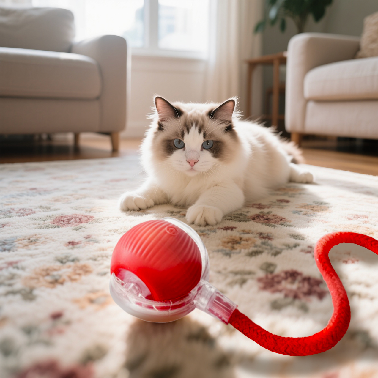 🐾 Juguete Interactivo Inteligente para Perros y Gatos con Led
